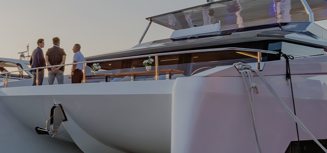 Oceanwalker Yacht Static Display at Sea