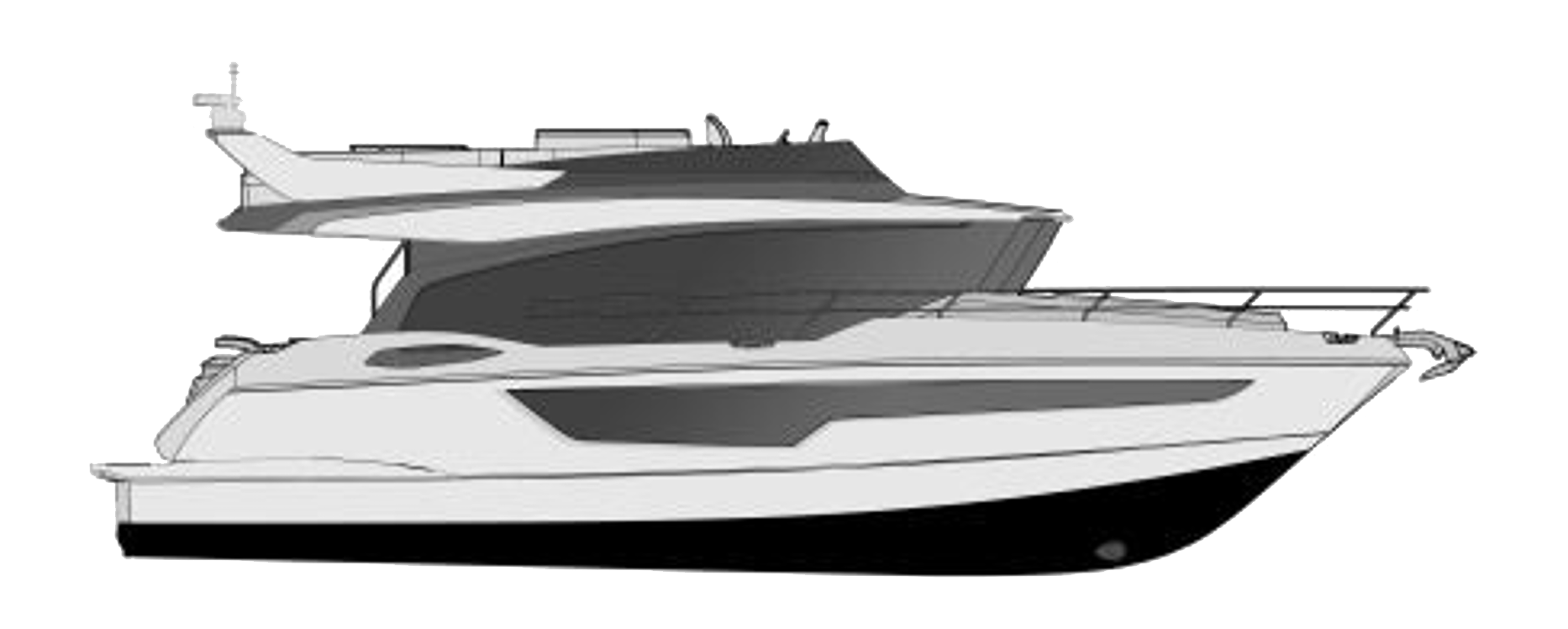 Side View of Oceanwalker 53 yacht