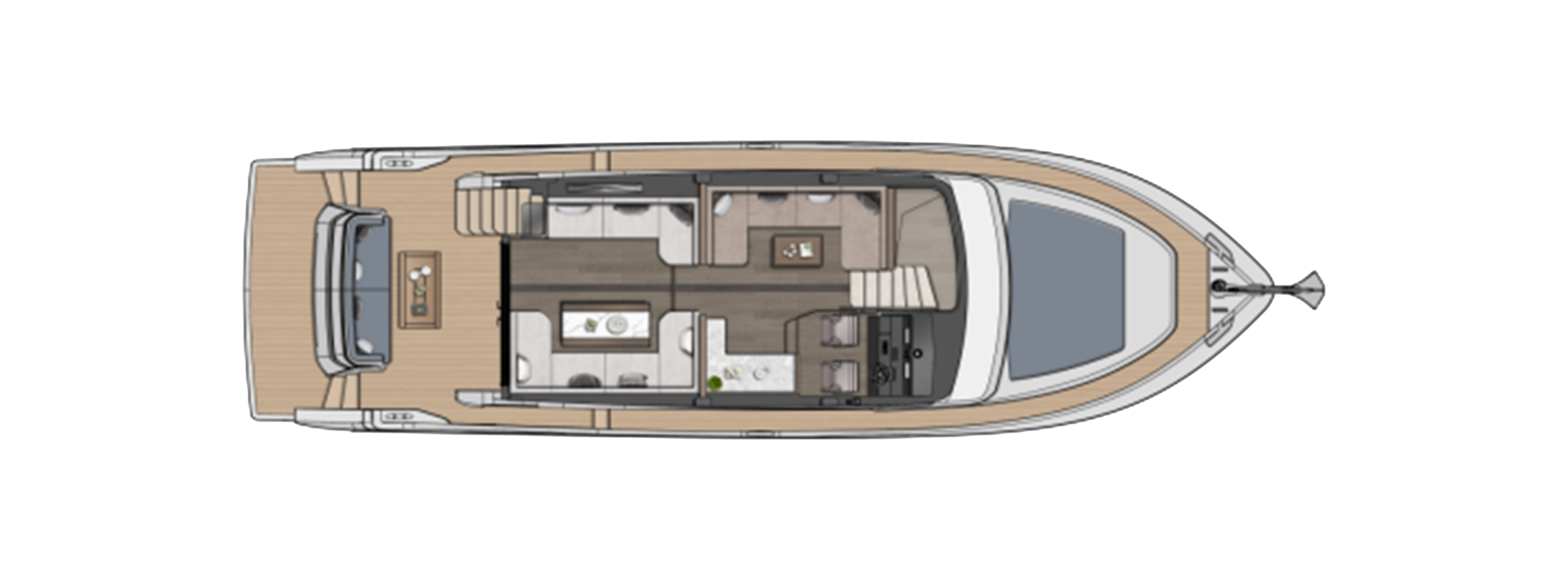 Main deck of Oceanwalker 53 yacht