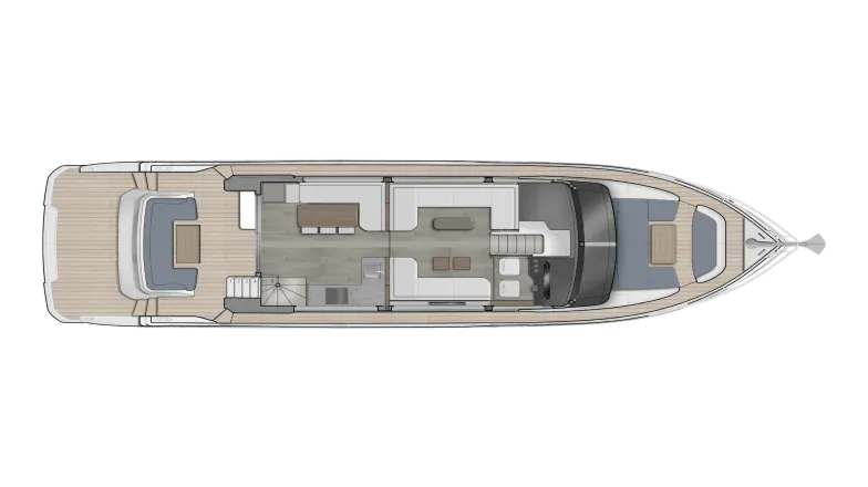 Main deck of Oceanwalker X62 yacht